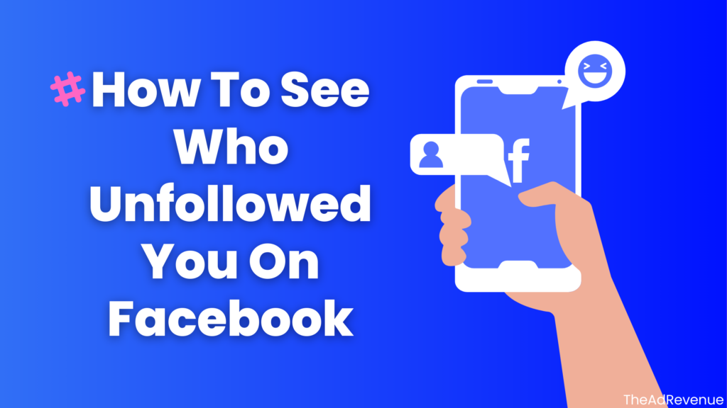 graphical image of hand pressing "unfollow button on facebook"