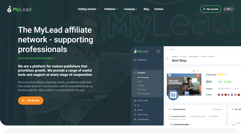 MyLead Affiliate network, CPA Network