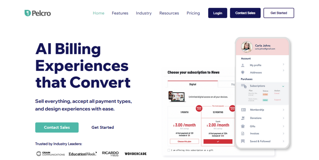 Best Paywall Services - Pelcro