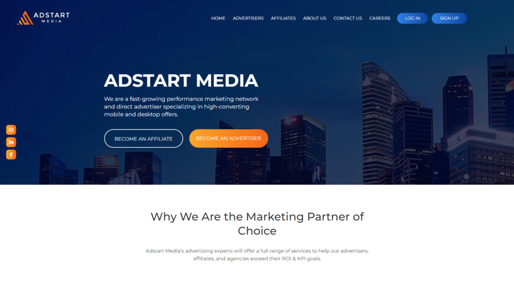 Adstart media Affiliate network, best CPA Network,