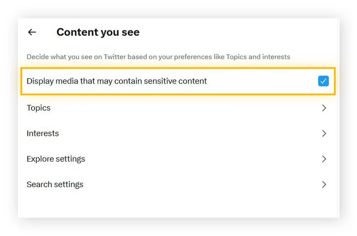 How to Disable the Sensitive Content on Twitter